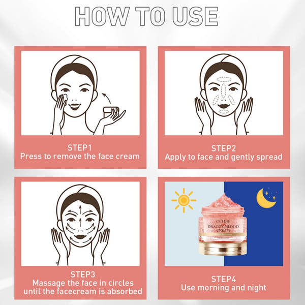 Anti-Aging Retinol Dragon Blood & Placenta Cream for Face Repair and Moisturizing